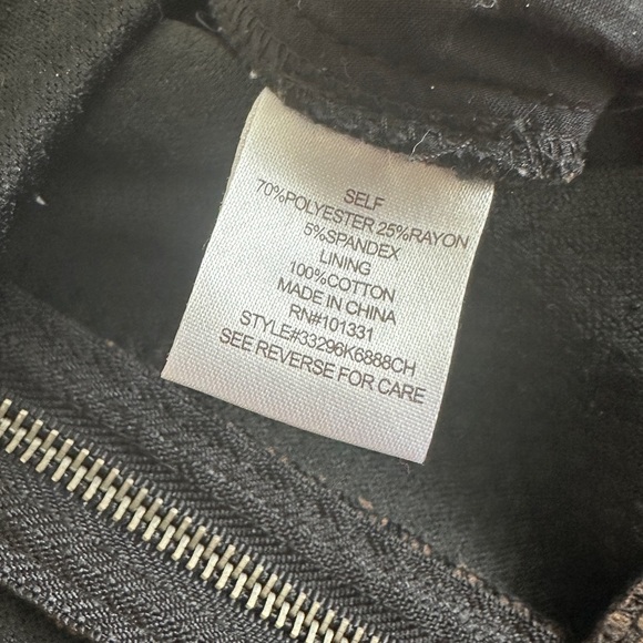 Vintage Charlotte Russe Y2K front zip brown mini skirt 90’s preppy clueless Med - Picture 7 of 7